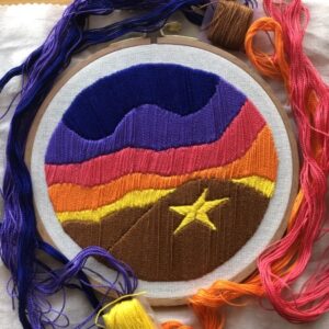 El Paso Sunset Hand Embroidery Kit 🪡🏜️