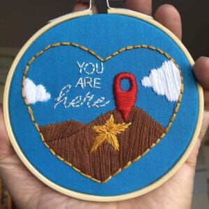 El Paso You Are Here - Hand Embroidery Kit