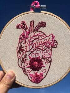 Anatomical Heart Hand Embroidery Workshop - Image 2