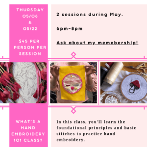 Hand Embroidery 101