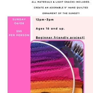 Hand Quilting EP Sunset Project