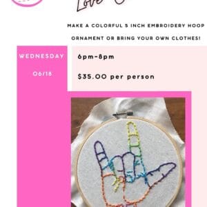 ASL Love Ornament