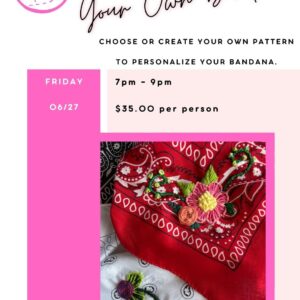 Embroider Your Own Bandana