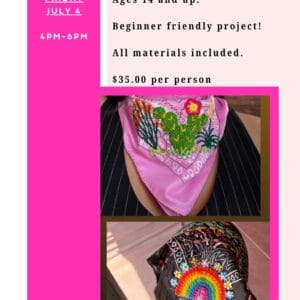 Embroider Your Own Bandana