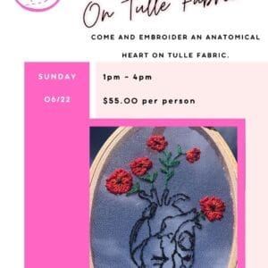 Embroidery On Tulle Fabric