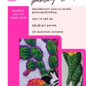 Intro to Needle Painting Leaves