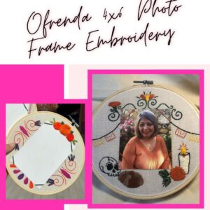 Ofrenda 4x6 Photo Frame Embroidery