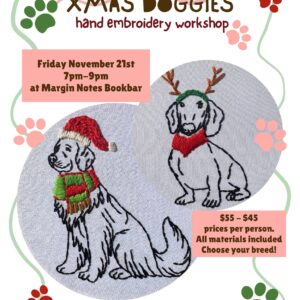 Xmas Doggos at Margin Notes Bookbar