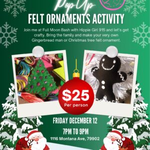 Christmas Tree and Gingerbread Man Felt Ornament