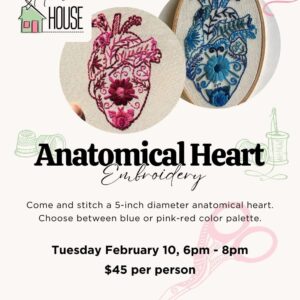 Anatomical Heart Embroidery