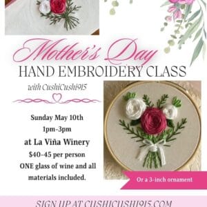 Mother's Day Hand Embroidery Workshop