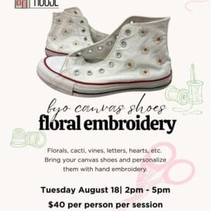 BYO Canvas Shoes - Floral Embroidery