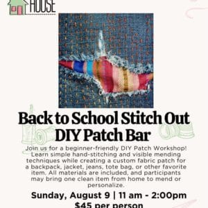 Back to School Stitch Out! DIY Patch Bar