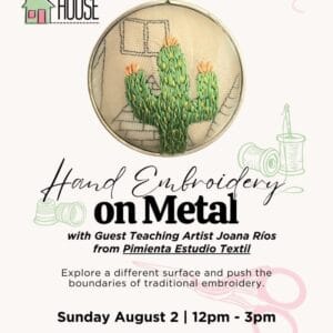 Hand Embroidery on Metal