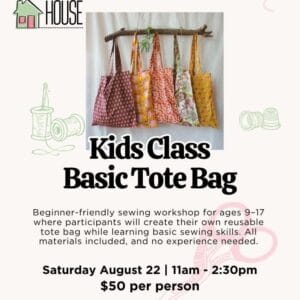 Kids Sewing: Basic Tote Bag