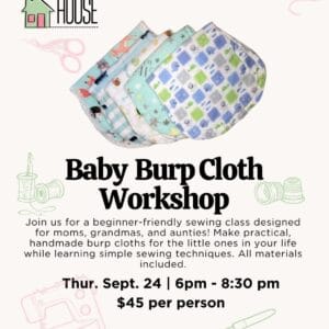 Baby Burp Cloth Workshop