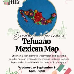 Bordado Mexicano - Tehuano Mexican Map