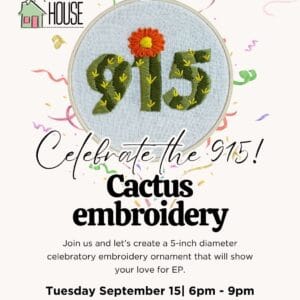 Celebrate 915! Cactus Embroidery