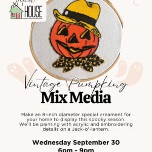 Vintage Pumpkin Mix Media